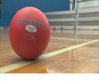 Dodgeball in School Gym